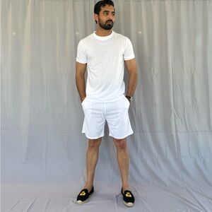 The Mens Daily Errands Shirt and Short Outfit Set in White